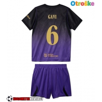 Otroške Nogometnih dresov Barcelona Paez Gavi #6 Gostujoči 2026-27 Kratki rokavi (+ hlače)